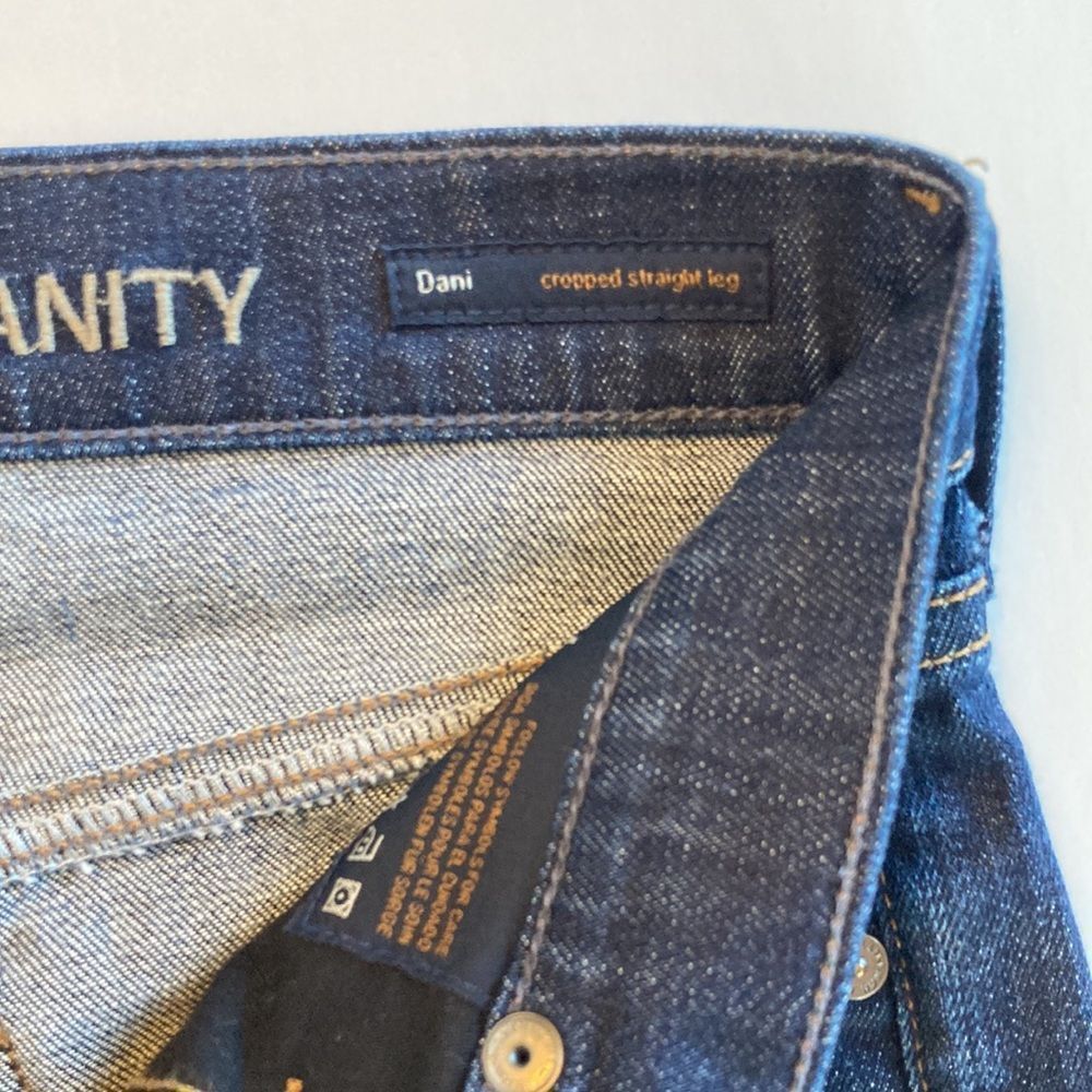 👖 Citizens of Humanity Crop Jeans Dark Wash Size 24 - Picture 6 of 13
